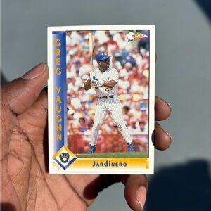 Greg Vaughn Baseball Trading Card